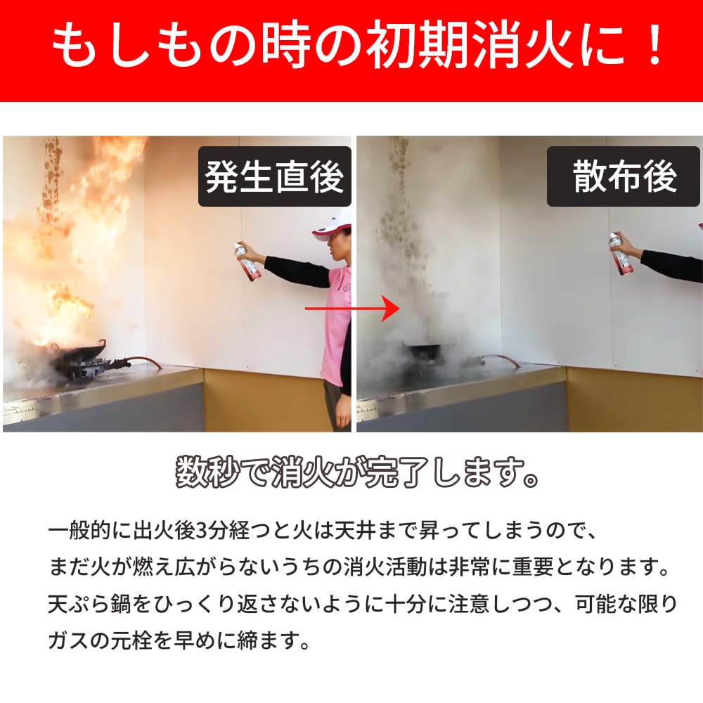 Amazon.co.jp: 丸山製作所 消火スプレー 火消しスプレー 簡易消火器